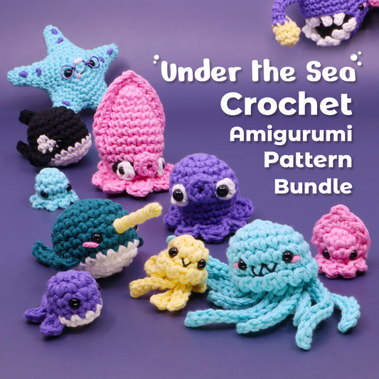 Sea animal crochet patterns bundle pdf